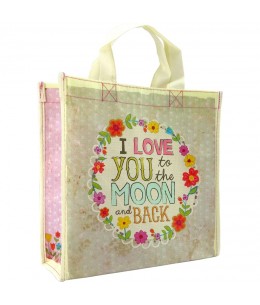 Bolsa reciclada "I´Love You To The Moon And Back" Natural Life