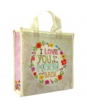 Bolsa reciclada "I´Love You To The Moon And Back" Natural Life