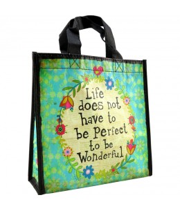 Bolsa reciclada "Life Does Not Have ....." Natural Life